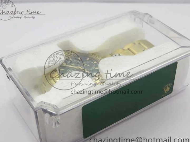 Plated YG 904L 1:1 116508 And SS Case Bracelet Green Clone Edition Dial Best Super A4130 ARF Daytona 0414